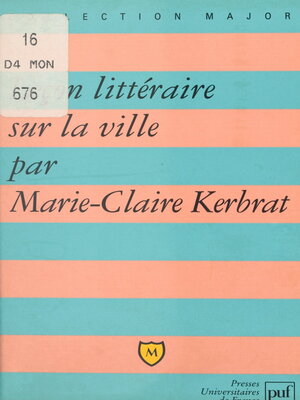 cover image of Leçon littéraire sur la ville